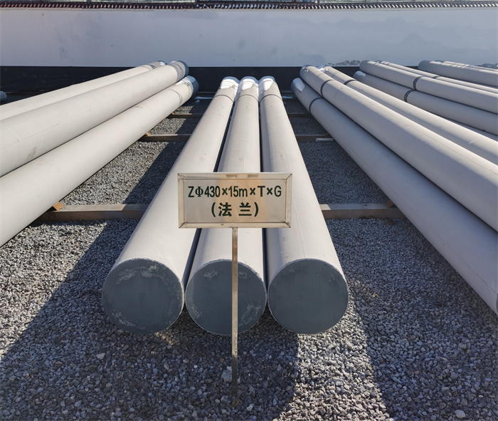 东方430×15米×T×G法兰水泥杆